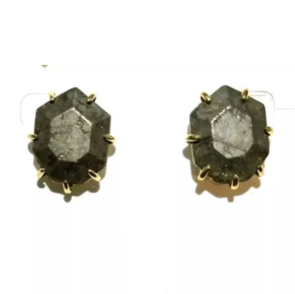 Kendra Scott Retired Pyrite Morgan Earrings HTF
